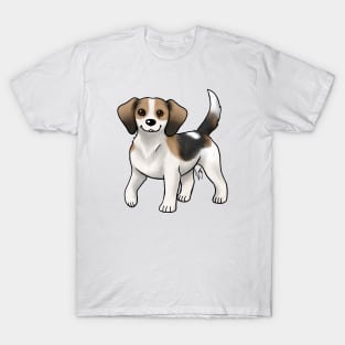 Dog - Queen Elizabeth Pocket Beagle - White Tan and Black T-Shirt